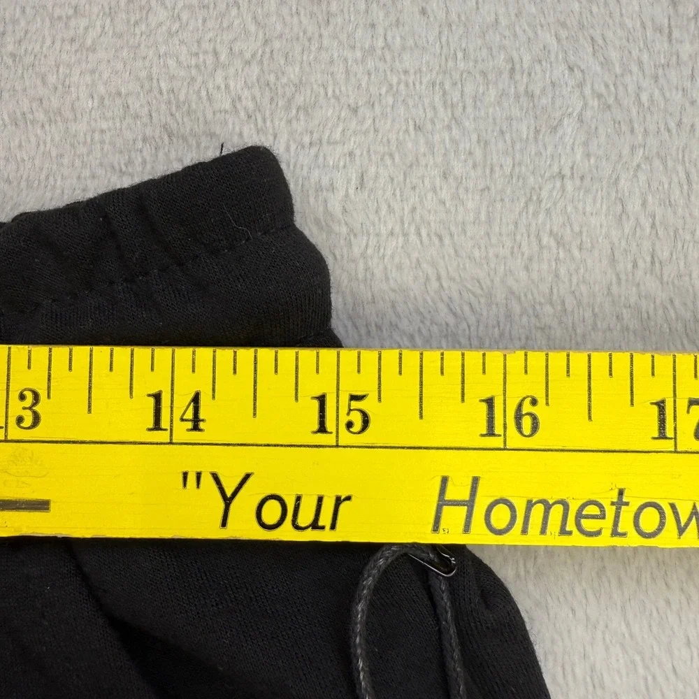 True Born Shorts Mens Small Black Knit‎ Drawstring Waist Zipper Pockets